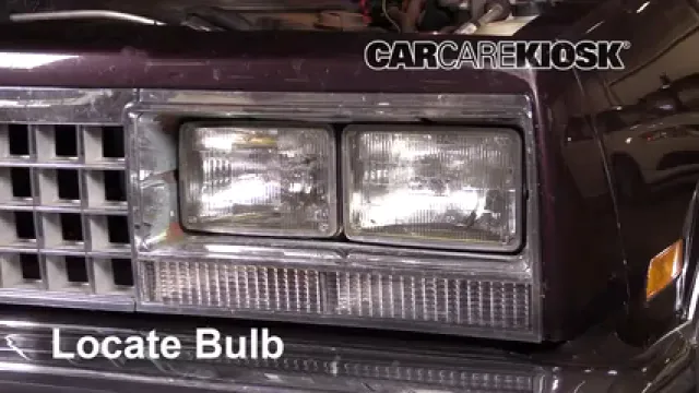 1987 Chevrolet El Camino 5.0L V8 Éclairage Feu de jour (remplacer l'ampoule)